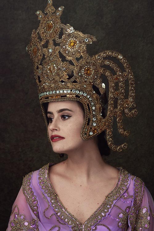 Stunning King and I costume. Purple and gold definition